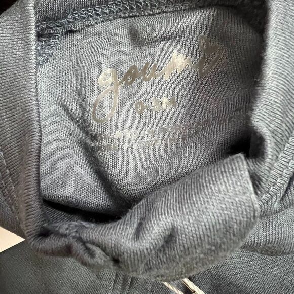 NWT Goumi Kids Midnight Baby Footie SZ 0-3mo Blue Bamboo Zippy Sleeper - Picture 3 of 3